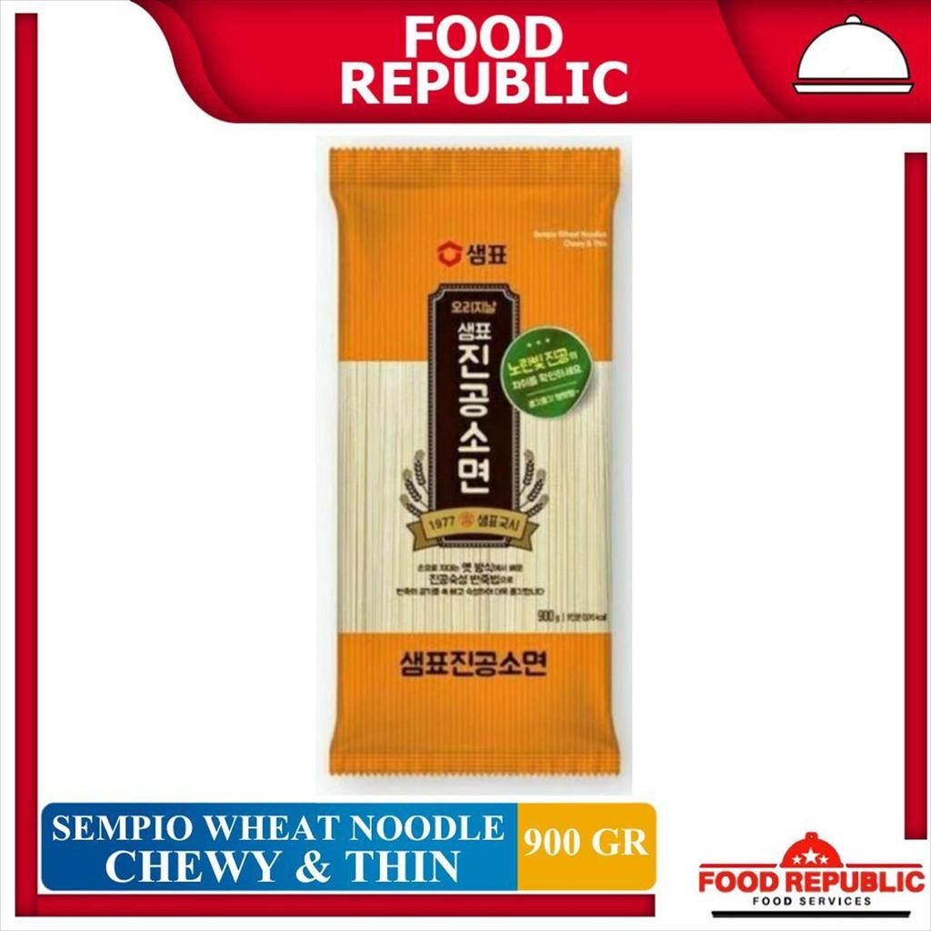 SEMPIO WHEAT NOODLE CHEWY & THIN 900 GR MI KERING GANDUM KOREA HALAL
