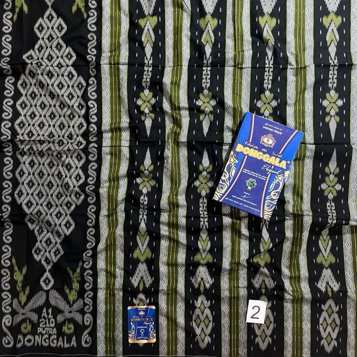 Promo Sarung Donggala Asli Songket Timbul Kembang Elegant Motif Sutra BHS Bahan Rayon Halus A1 210 U