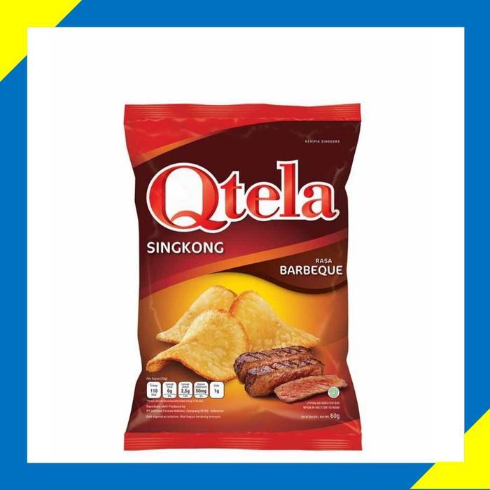 Qtela Singkong Barbeque Balado (10 x 30gr)/Qtela Snack Renceng - BARBE