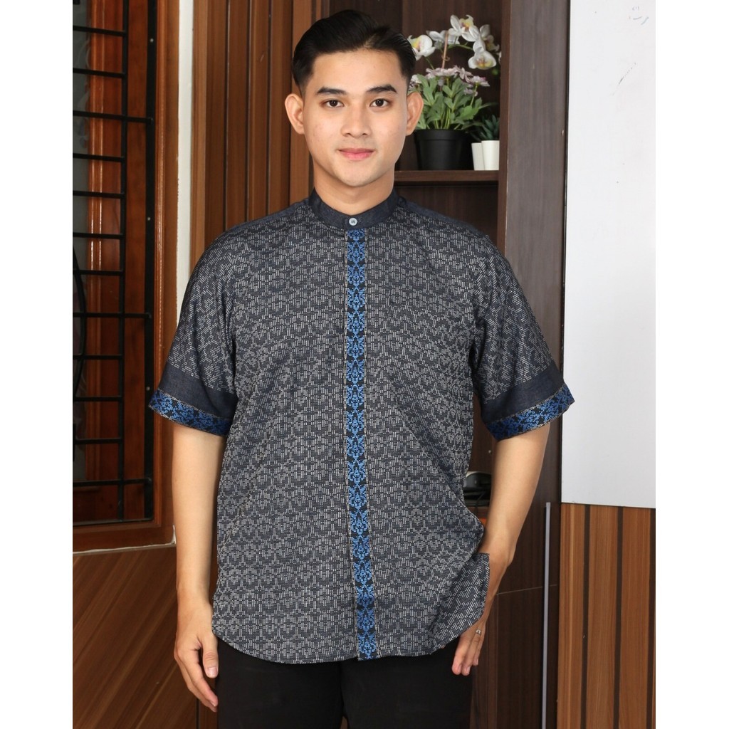 Al Aqso X Al Zabbar - Kemeja Baju Koko Songket Bilal AR 18 PDK Premium Pria Dewasa Bordir Lengan Pan