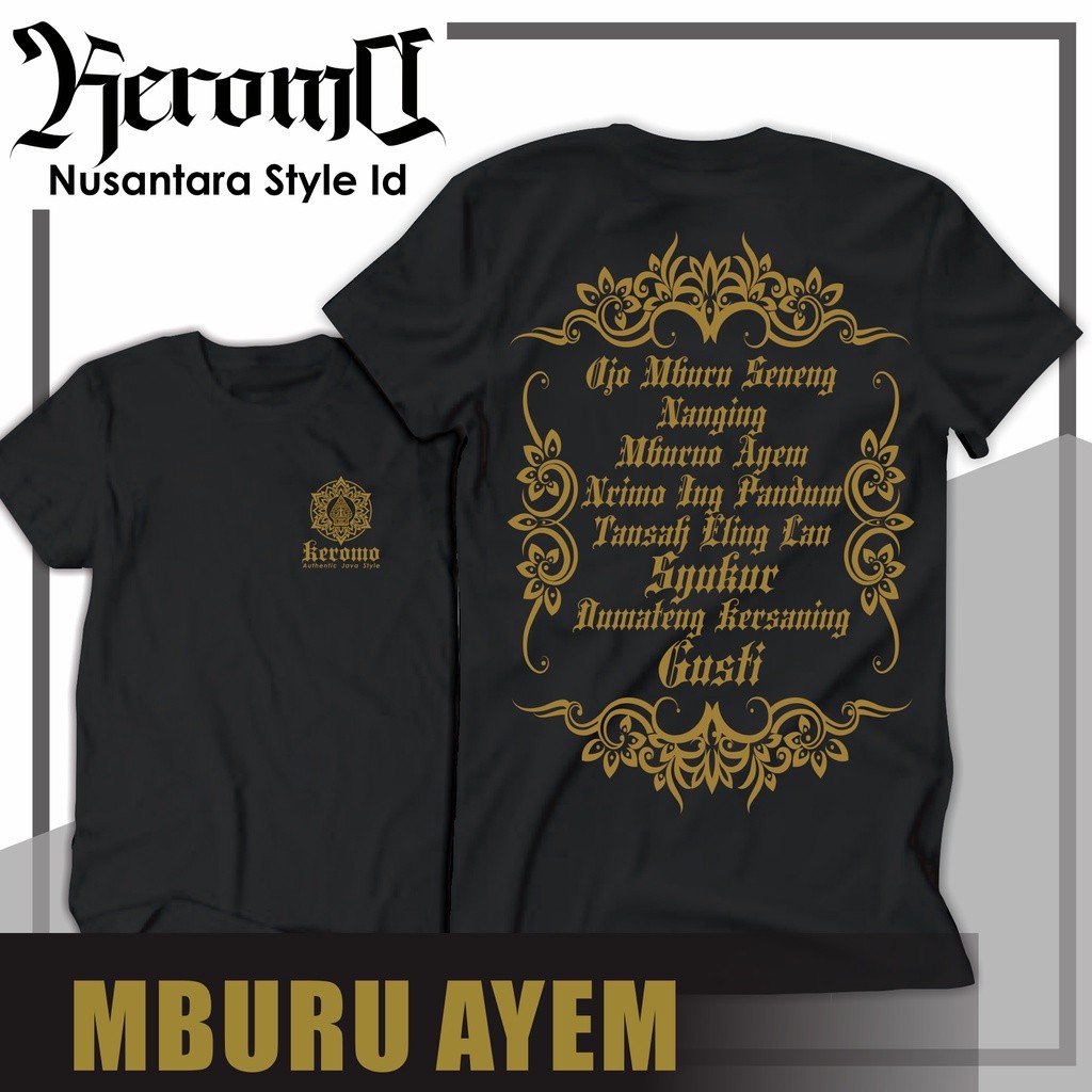 KAOS KEJAWEN/ KAOS JAWA/ KAOS PITUTUR JAWA