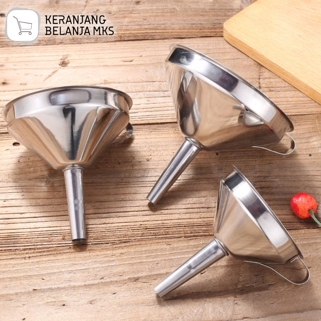 Corong Multifungsi Funnel 304 Stainless Steel