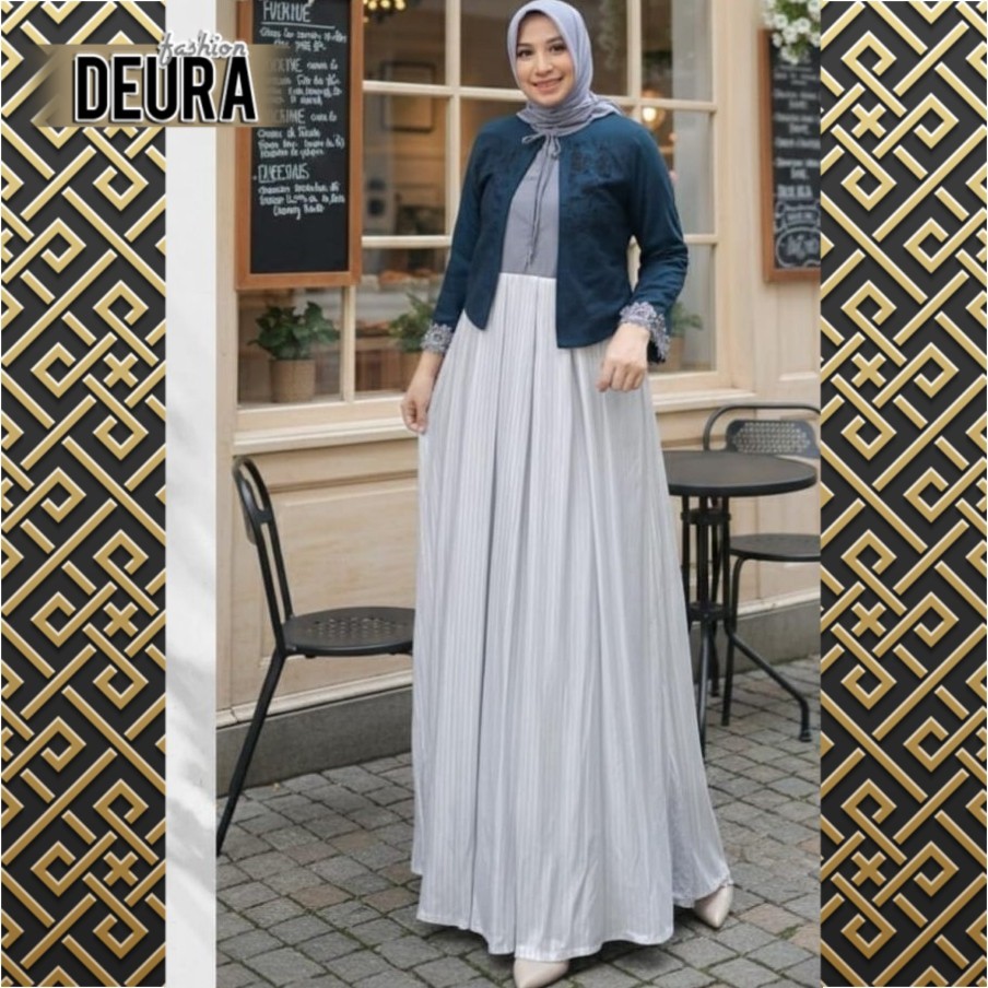 DEURA FASHION - Set Gamis Wanita Deura SD-539 / Gamis Deura Terbaru / Gamis Deura Original