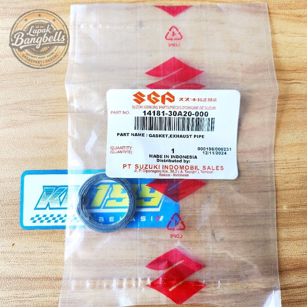 Gasket Paking Packing Knalpot SGP Suzuki Address Lets Nex Shooter Smash FI Youngstar Original