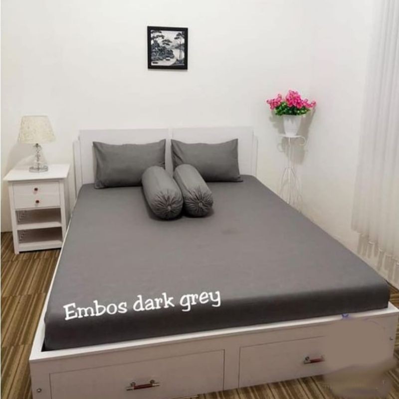 Sprei Embos polos murah home made ukur 160x200 By GROSIR GORDEN SPREI KLATEN