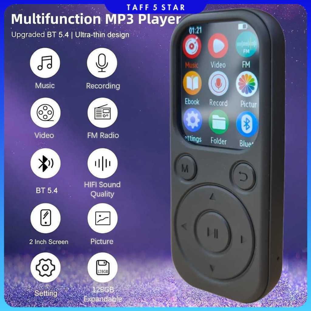 Yoidesu MP3 Digital Audio Player HiFi Bluetooth MP4 2 Inch 210mAh - SD-09
