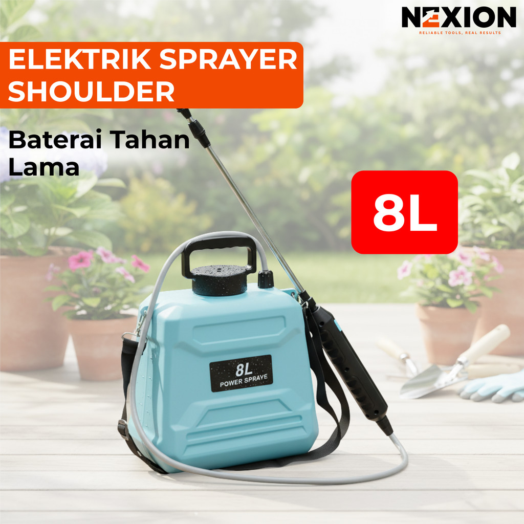 Sprayer Elektrik 8 Liter Tongkat Teleskopik Sprayer Pertanian Semprotan Elektrik Semprotan Tanaman E