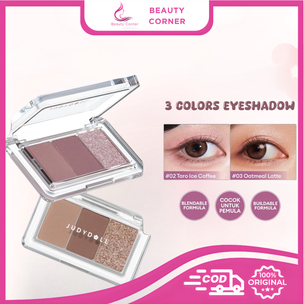 Judydoll 3 Colors Eyeshadow Mini Palette