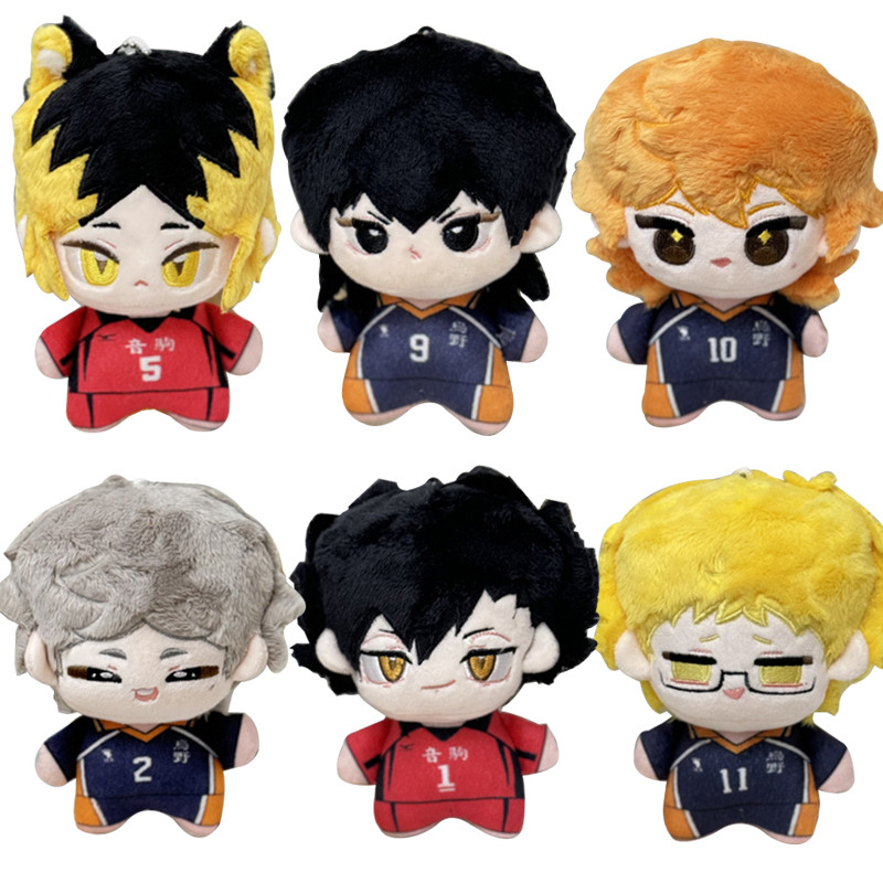 1Pc 12CM Kawaii Cotton Doll Haikyuu Plush Toys Anime Hinata Shoyo Tobio Kageyama Sugawara Koushi Kei