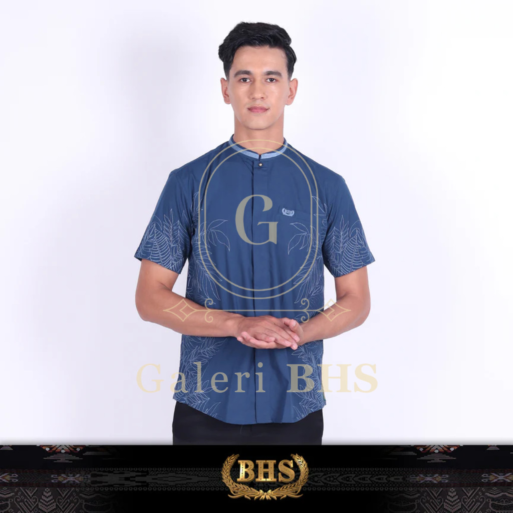 Baju Koko BHS Cosmo Zaid Navy