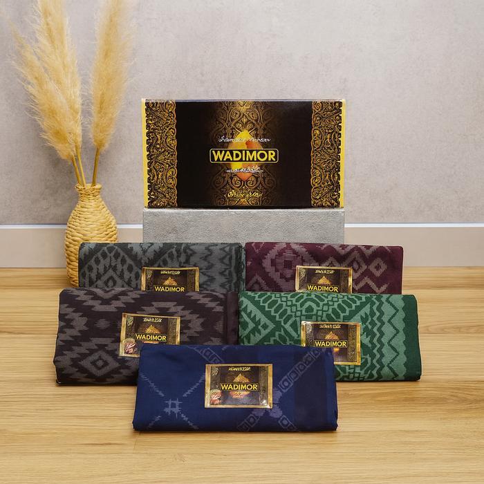 Sarung Wadimor Motif Bali - Coklat/cream