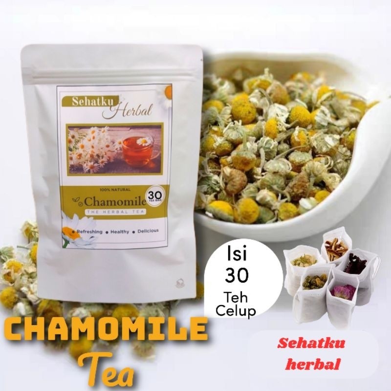 Chamomile Tea : Teh Chamomile Isi 30 Tea Bag By Sehatku Herbal