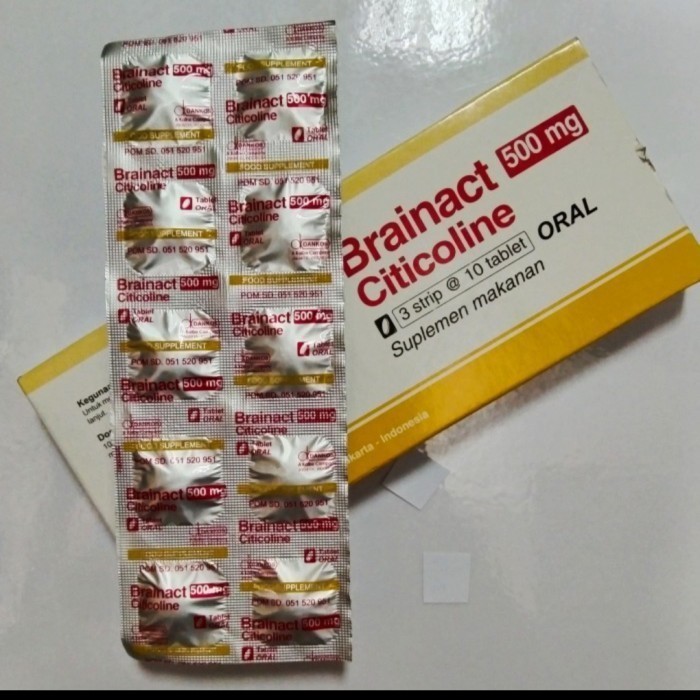 Brainact 500mg / citicoline isi 3strip