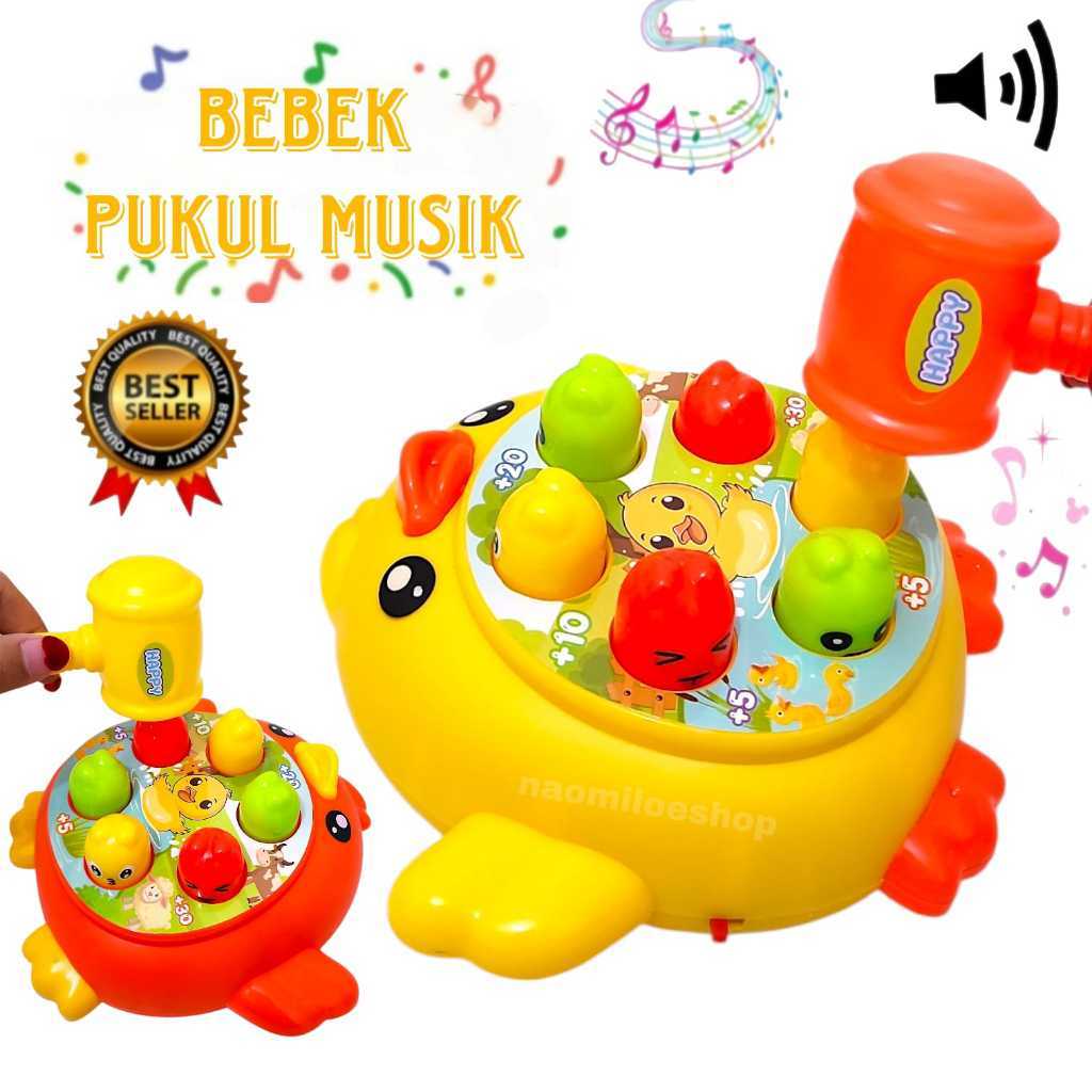 MCC Mainan pukul bebek palu  MAINAN ANAK BEBEK PUKUL MUSIK BOX MAINAN MUSIK SERU PALU BEBEK MUSIK