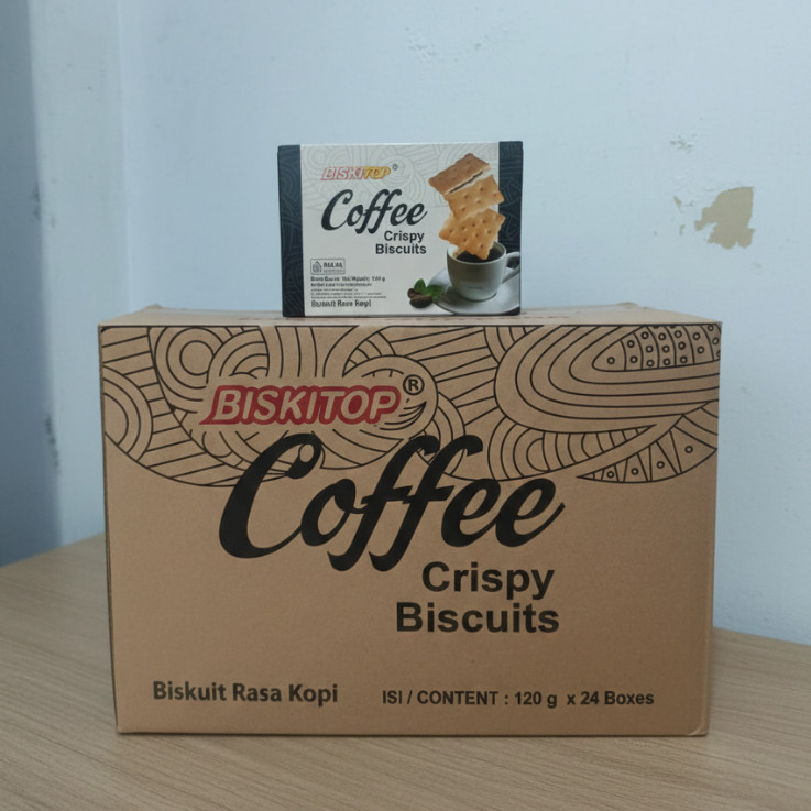 Biskitop Biscuit Coffee Crispy 120gr x 24 / Biskuit Biskitop Coffee Crispy 1dus