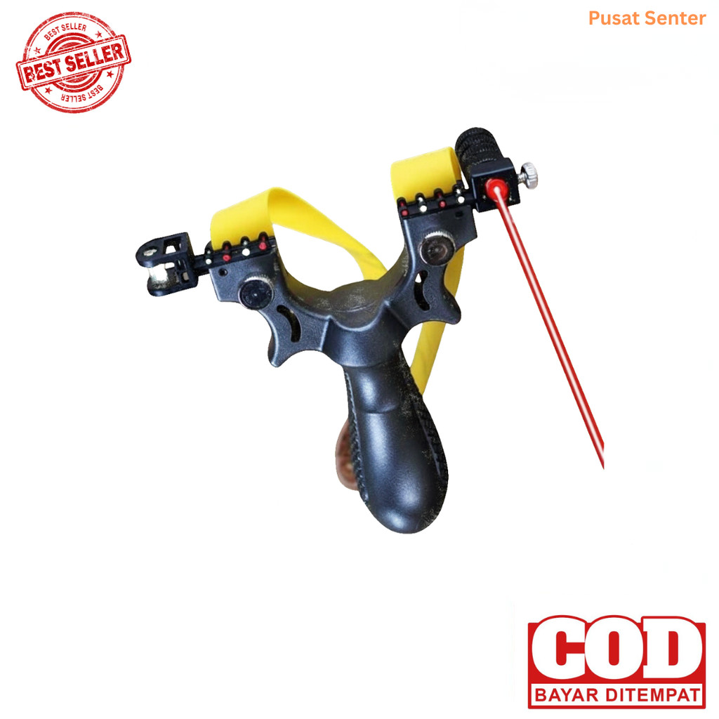 Power Slingshot Laser Tactical Ketapel Stainless Steel Kuat & Akurat
