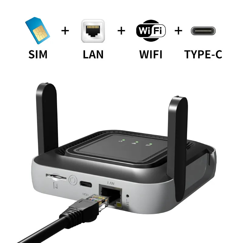 150Mbps LTE 4g Router with Sim Card Slot Pocket Router 5000mAh Type-C Cat4 Pocket Wifi 4g Router