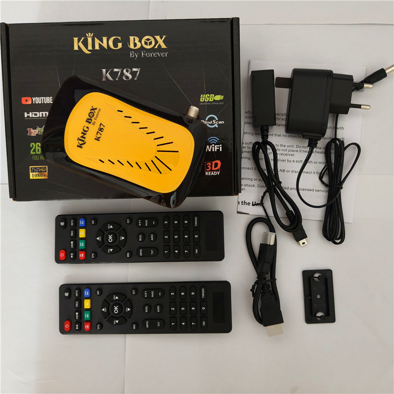2026 King Box K787 Forever Satellite TV Receiver Tuner DVB-S2 STB Support Forever IKS Apollo 5 Decod