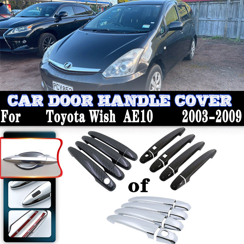 Untuk Toyota Wish AE10 10 2003~2009 2008 Penutup Pegangan Pintu Anti-karat Mobil Pelindung Goresan E