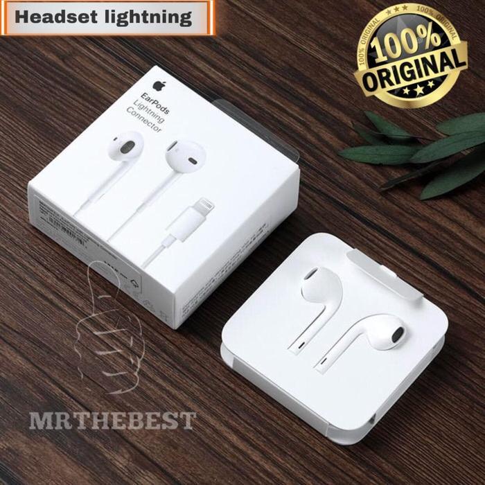 Best Seller EARPODS APPLE ORIGINAL LIGHTNING CONNECTOR HEADSET IPHONE 7/7 PLUS/8/X - PUTIH., APPLE-L