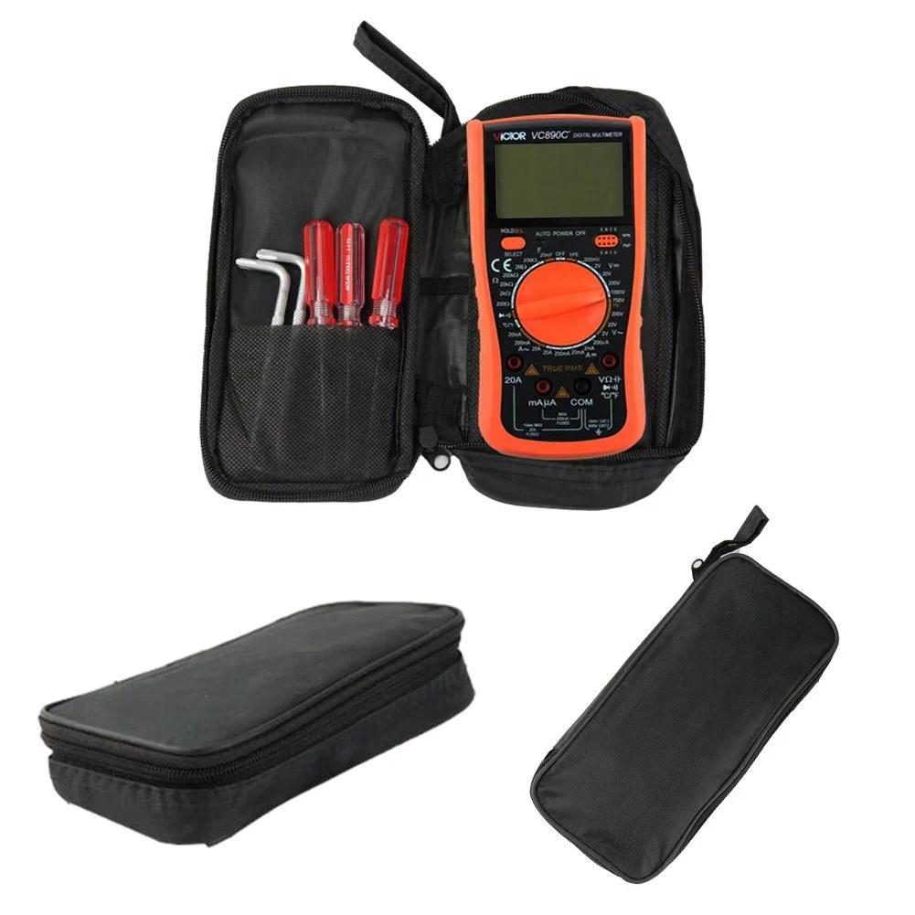 gital Multimeter Bag Waterproof Black Canvas Bag Hardware Tool Packaging Bag Multi-tool Kit Durable 