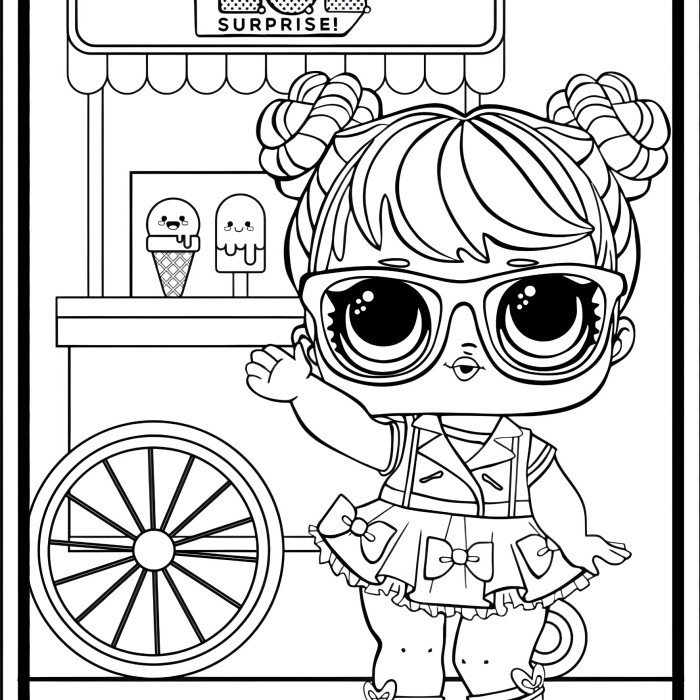10 LEMBAR kertas mewarnai, GAMBAR MEWARNAI tema LOL SURPRISE