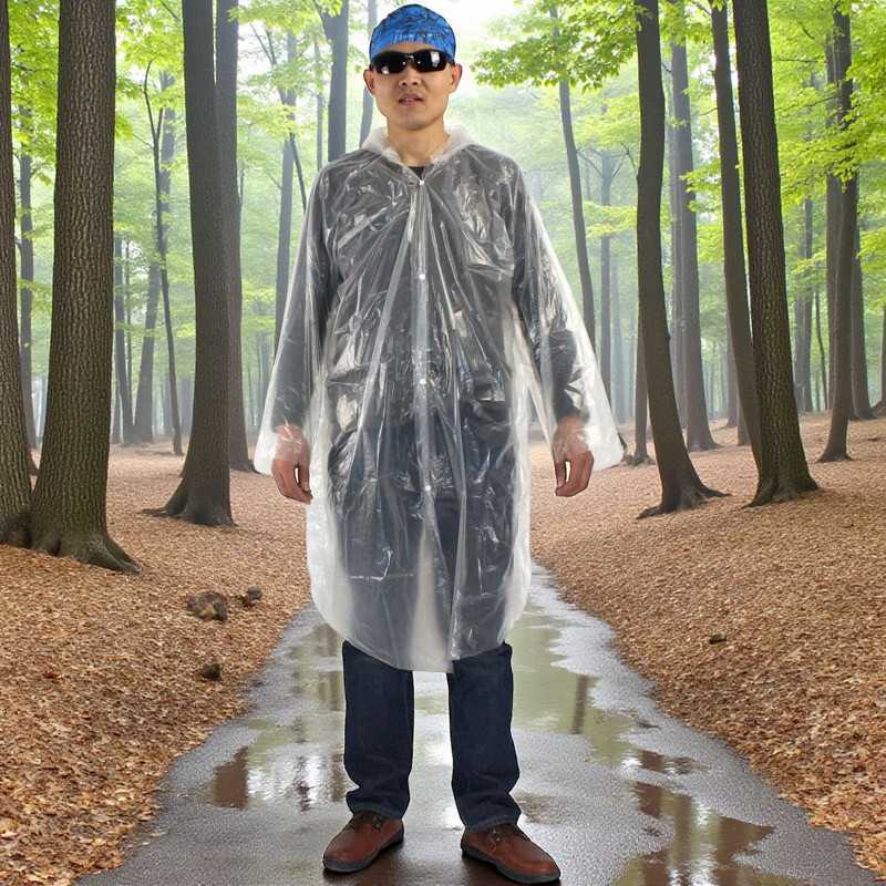 Jas Hujan Poncho Plastik PE Sekali Pakai Waterproof Universal - Y903