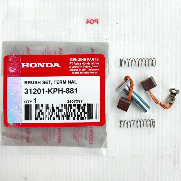 Arang Areng Dinamo Starter Brush Kharisma Kirana Supra X 125 CB150R Verza Megapro New - KPH