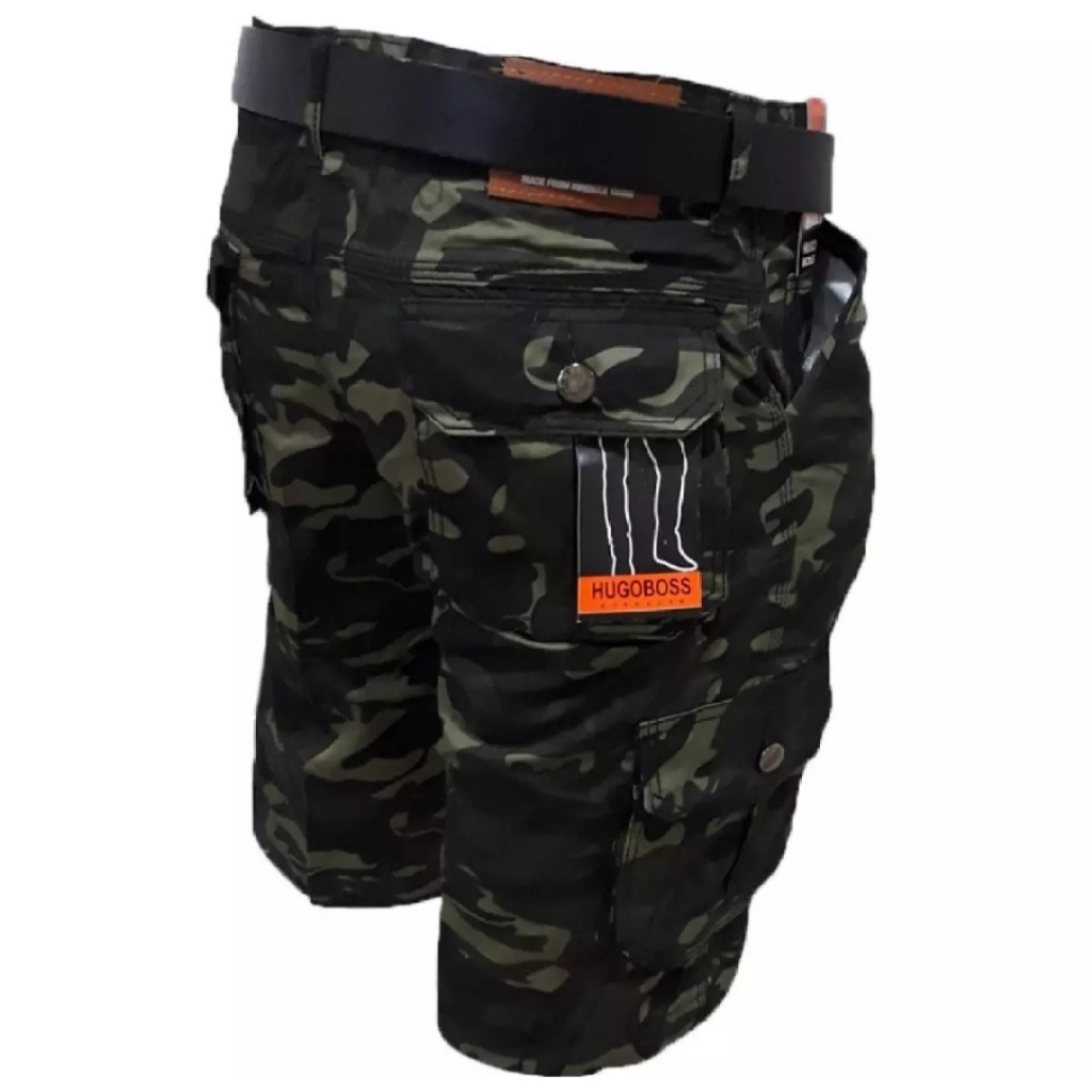 Rei Fashion - Celana Pendek Cargo Loreng / Celana Cargo Pendek Loreng / Celana Loreng Pendek / Celan