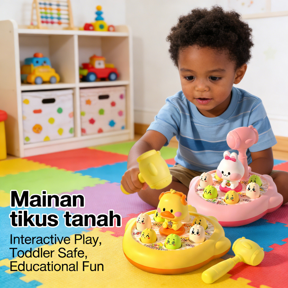 anak-anak mainan interaktif Whack Game teka-teki bayi 1-3 Tahun mainan