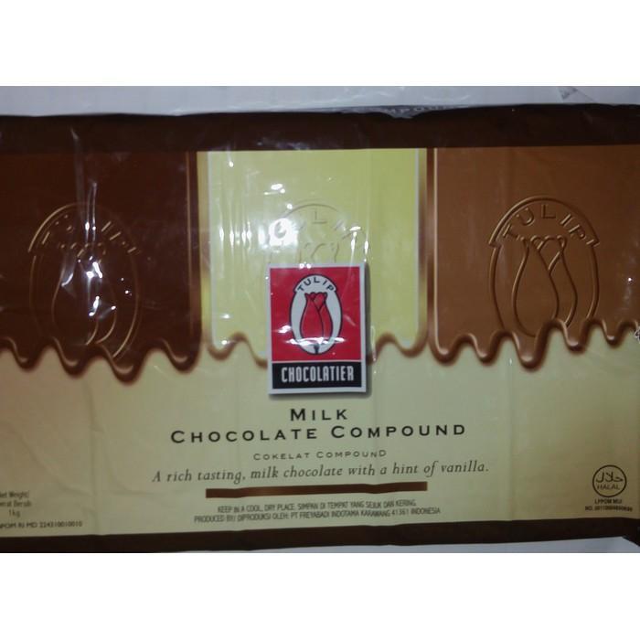 tulip milk 1kg coklat susu compund