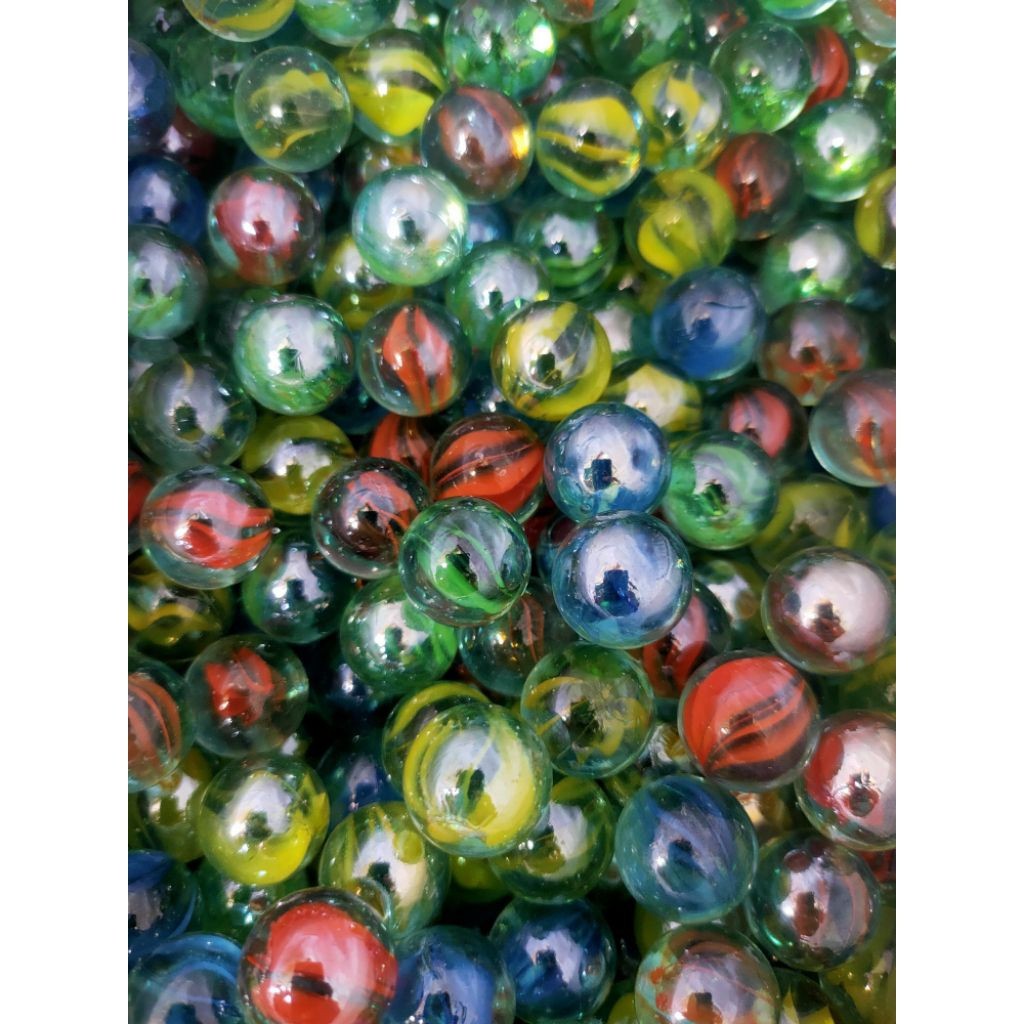 25 BIJI NEKER MACAN / NEKER BIASA / MAINAN KELERENG 25 PCS