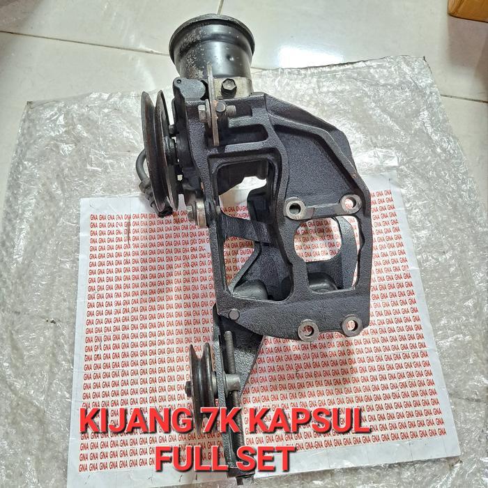 Breket Set Pompa Power Steering Kijang 7k Kapsul Asli Ex Japan BERMUTU