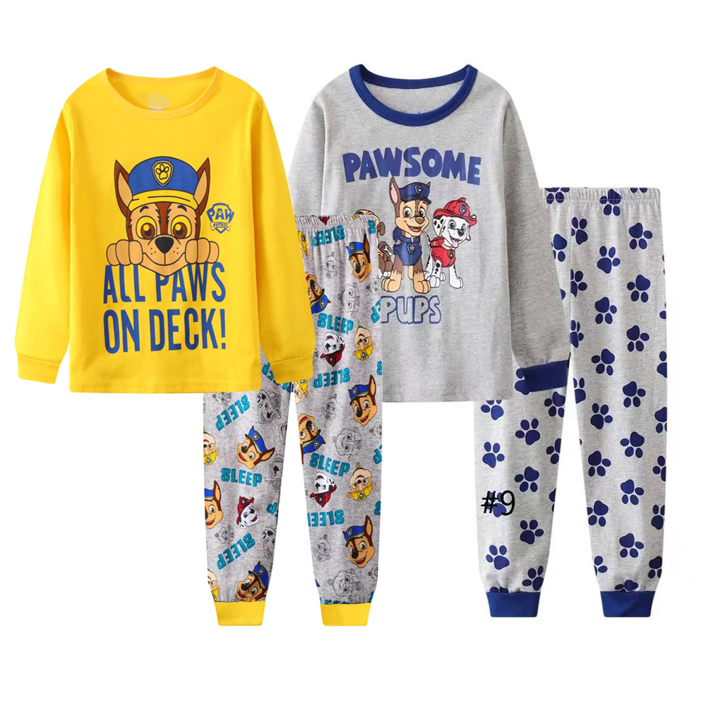 Boys Paw Patrol Pajamas Set Thin Long Sleeved Mashall Chase Rubble Patrulla Children Clothes Kids Sl