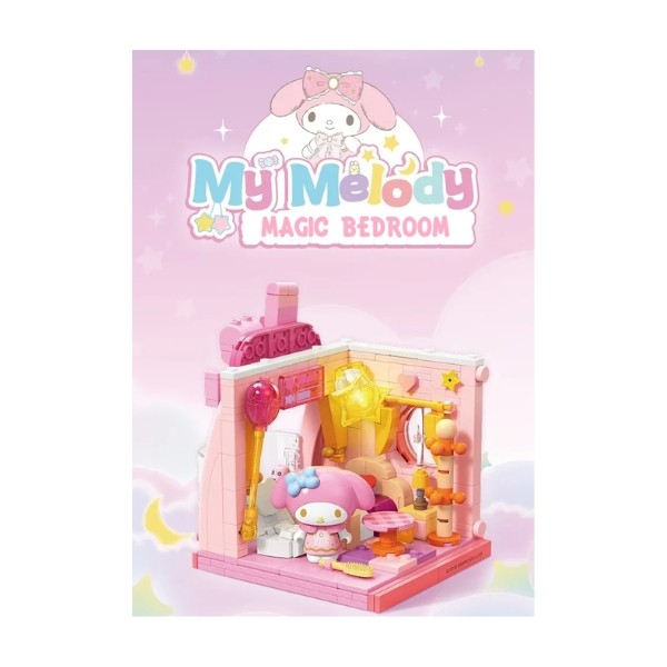 BNS Series Top Toy Sanrio Charaters Incredible Cottage Building Blocks - Melody's Bedroom
