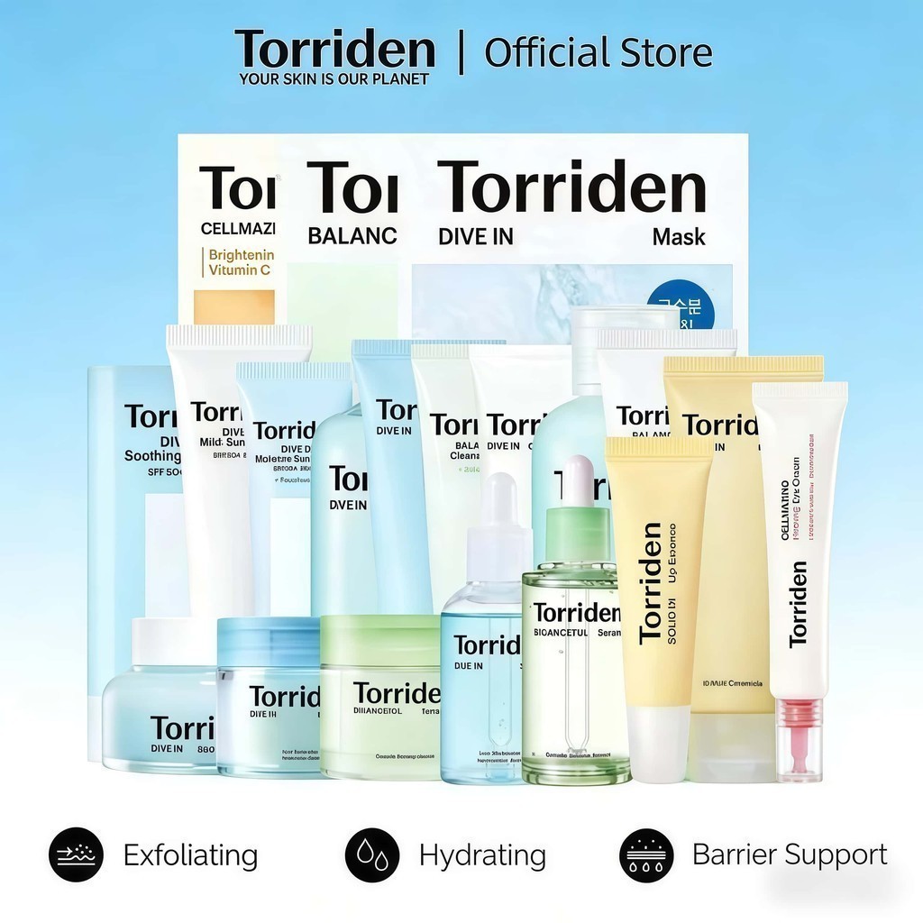 TORRIDEN Dive-In Multi Pad, 80ea +Torriden Dive In Low Molecular Hyaluronic Acid Soothing Cream 100m