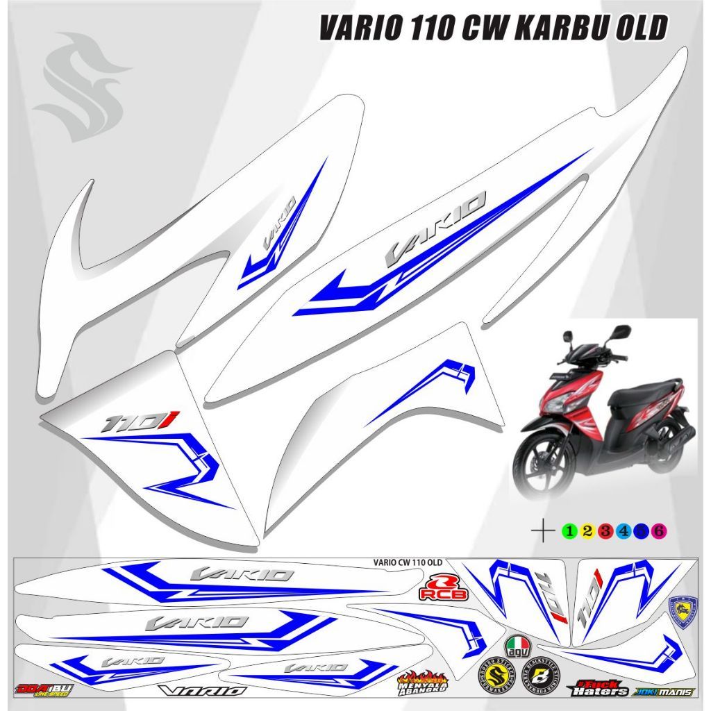 VARIASI VARIASI VARIO OLD CW 110 STRIPING