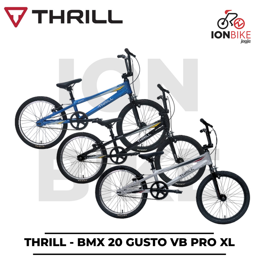 Sepeda BMX 20 Inch THRILL GUSTO VB Frame Alloy Ringan - Rangka Allumunium Lomba Anak Kompetisi Jumpe