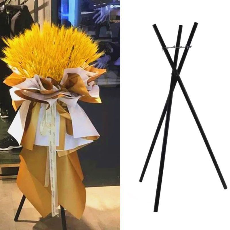 [YUKSUN] Tripod Flower Standing Kayu 127cm Kaki Standing Flower Stand Flower Kayu Tiang Standing
