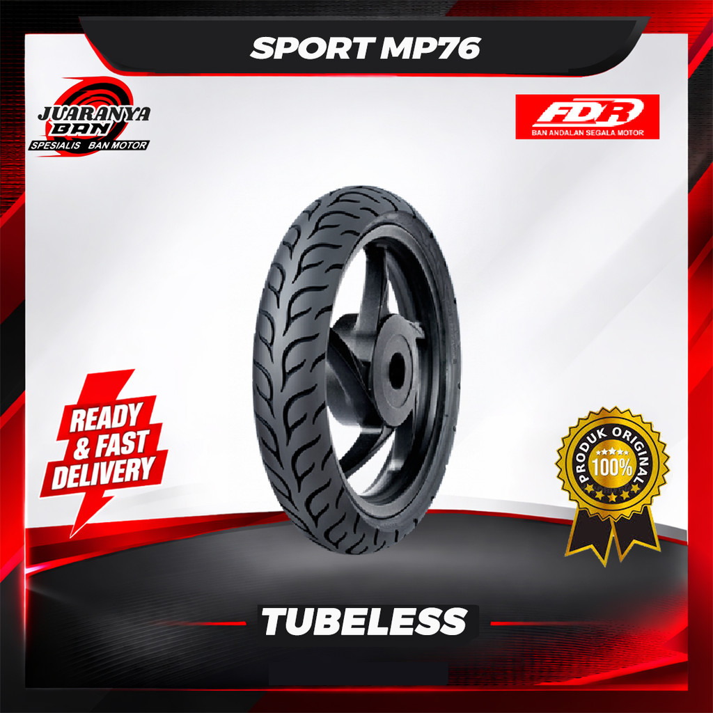 Ban motor bebek Soft Compound FDR Sport MP76 MP 76 90 80 17 Tubeless