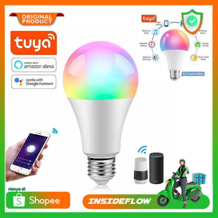 TUYA Lampu Bohlam LED RGBCW Smart Life Bulb Bluetooth E27 9W
