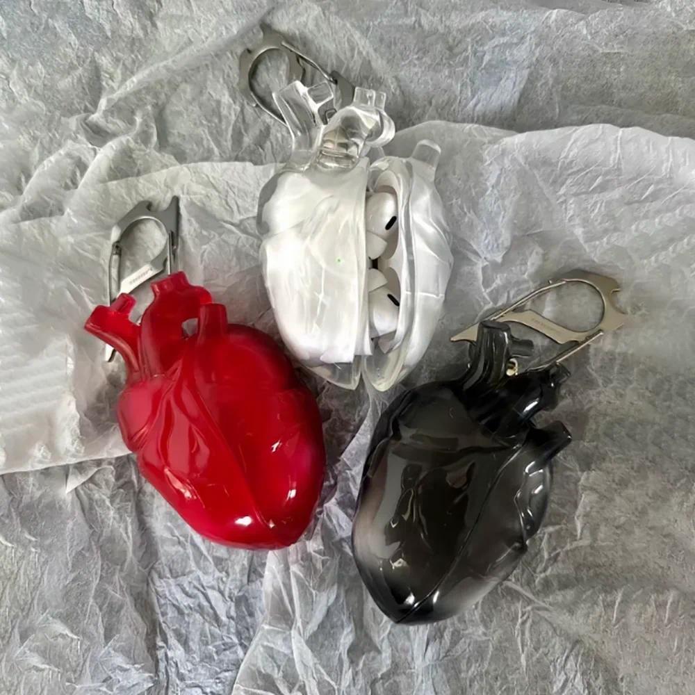 3D Pounng Heart Earphone Case - Liquid Silicone Anti-Fall for AirPods 3/AirPods Pro1/AirPods Pro 2
