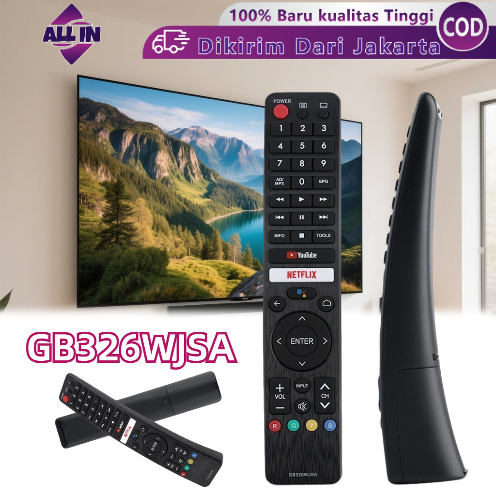 Remote TV Sharp GB326WJSA Smart Android Tv 4K 100% New