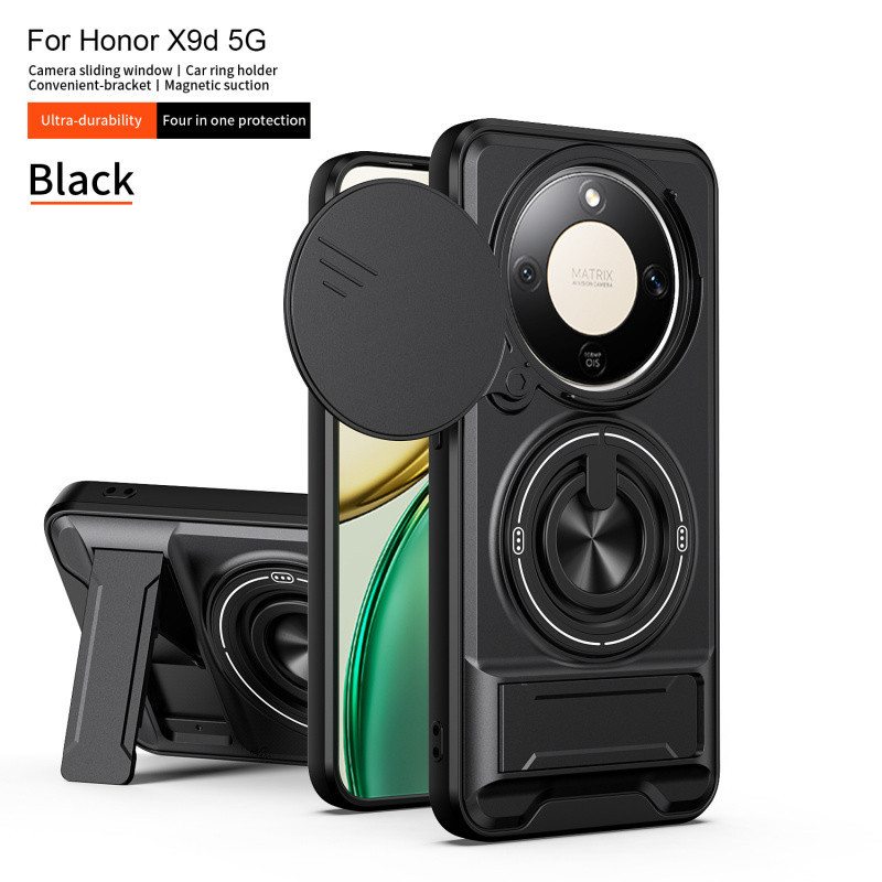 Car Magnetic Ring Holder Armor Case For Honor 500 400 Lite 400 Smart X9D X9C Smart X9B X9A Magic8 Li
