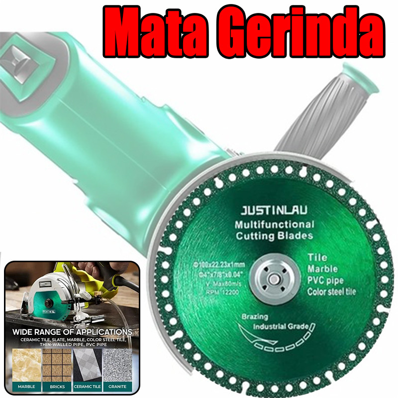 COD Pisau Gergaji Pemotong Multifungsi 6 In 1 Mata Gerinda Besi Kayu Keramik