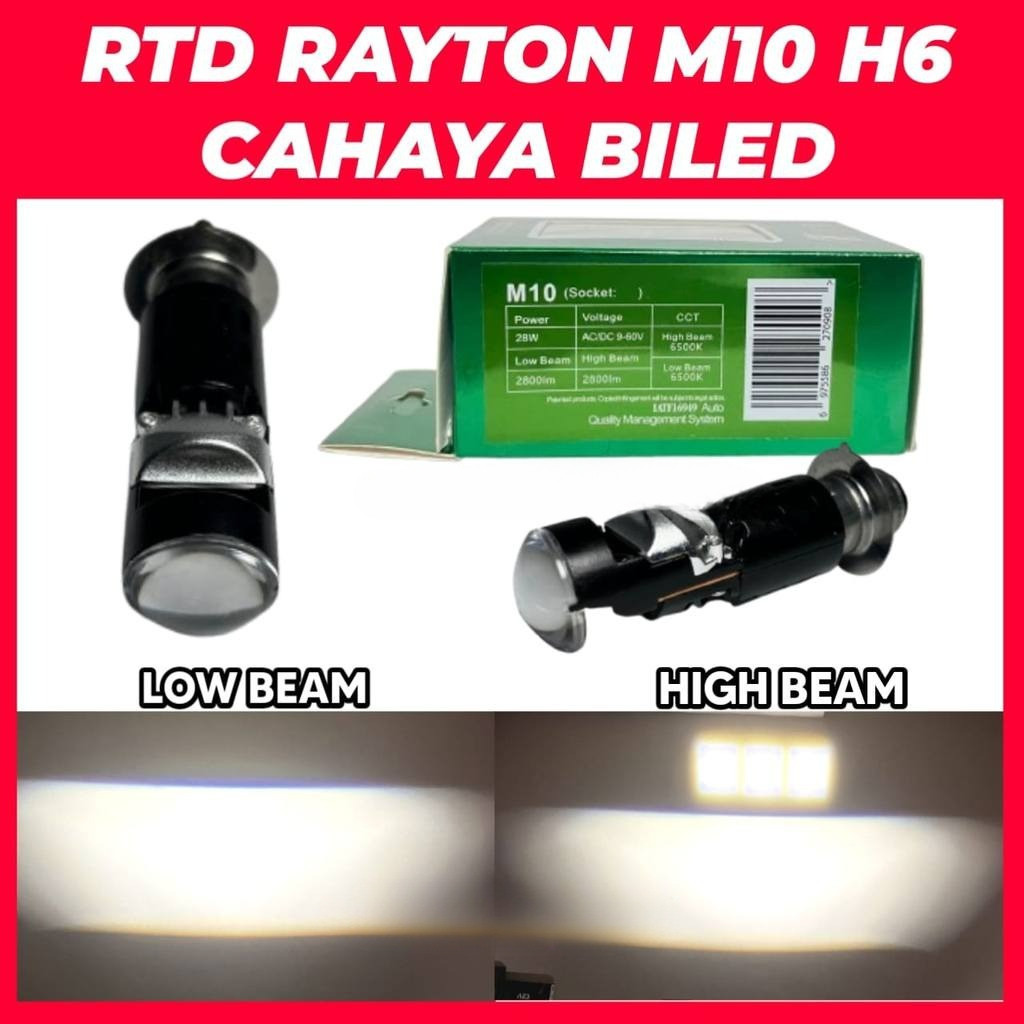 Lampu Utama H6 M10 Laser RTD Rayton Cahaya Biled