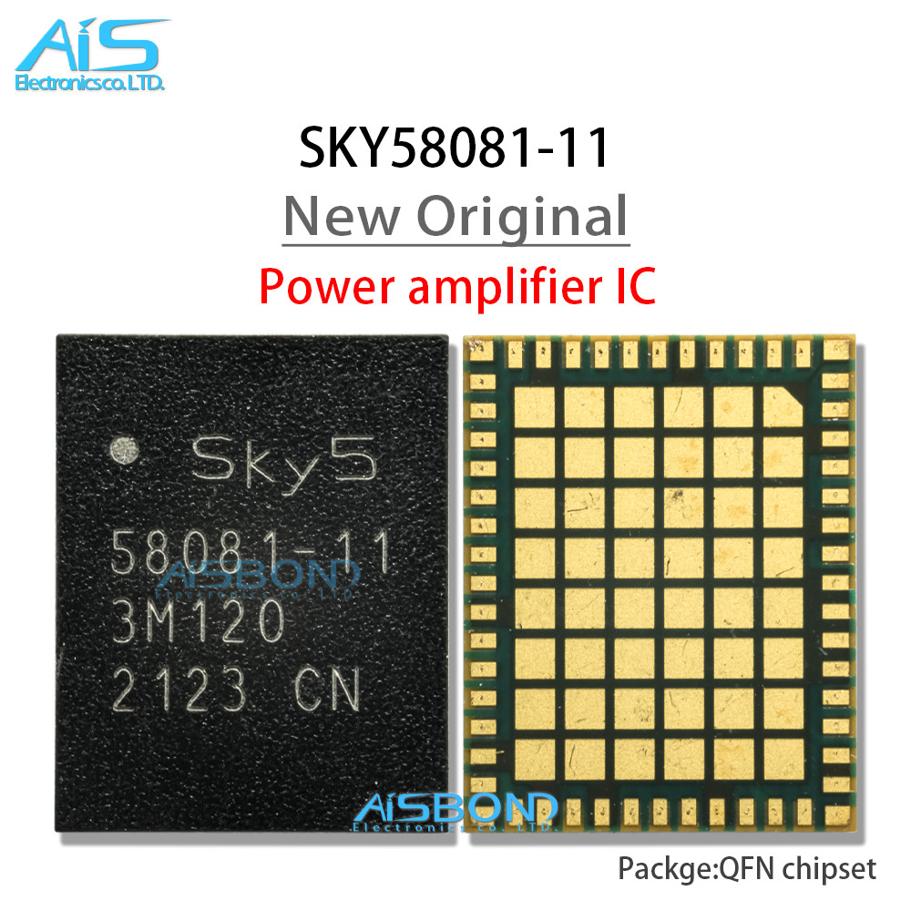 2Pcs/Lot Sky5 58081-11 PA IC Untuk IC Penguat Daya Ponsel SKY58081-11 Modul Sinyal Chip