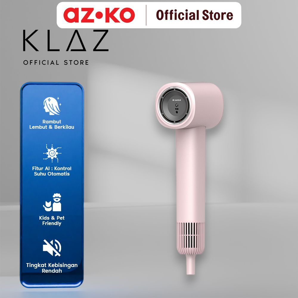 AZKO Iris Mini Hair Dryer High Speed - Pink Primrose Hydreyer Blow Rambut Hairdryer Blow Dryer Penge