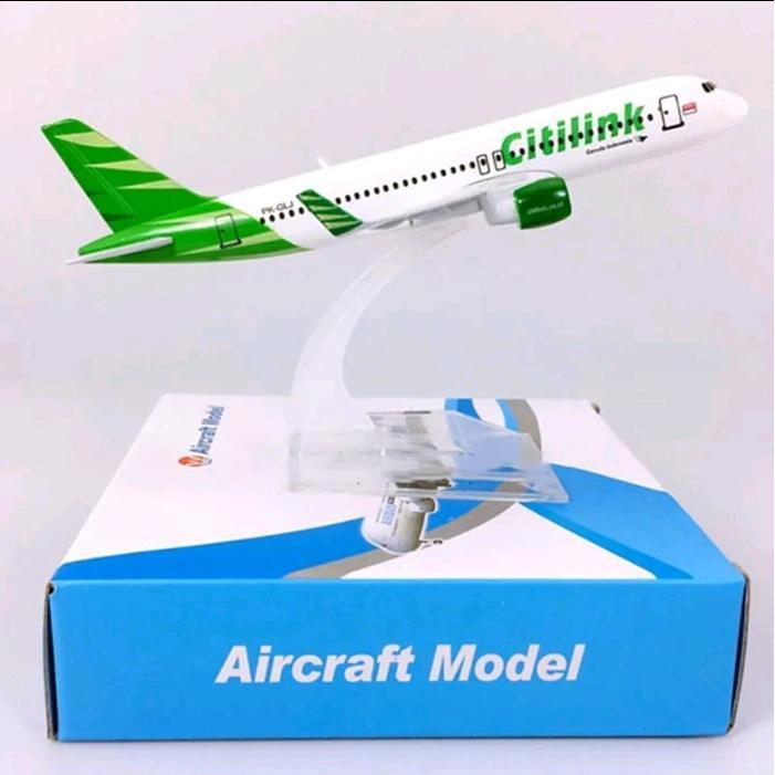 Miniatur Diecase Pesawat Citilink A320 panjang 16 cm Toy