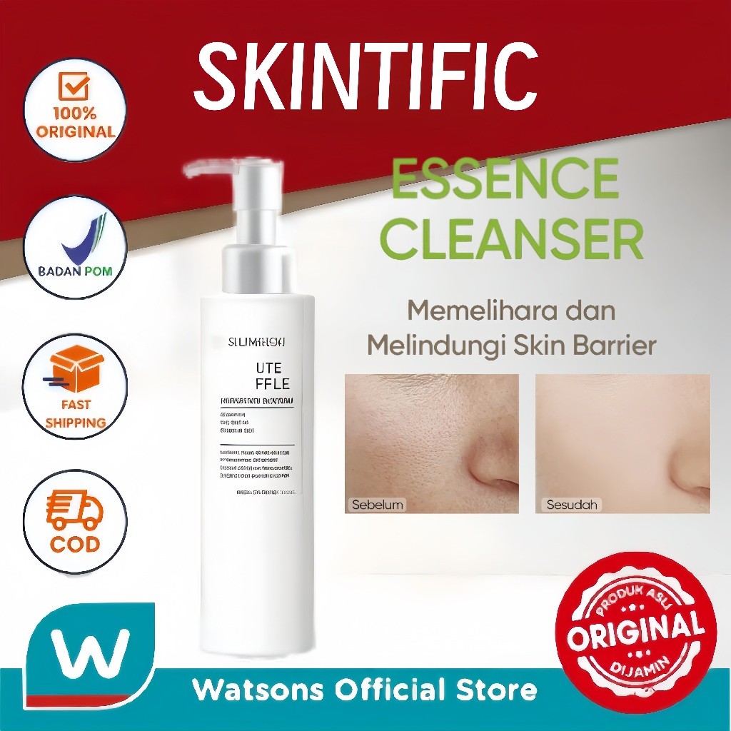 [Watsons Official]SKINTIFIC - Ectoin Essence Cleanser 80ml | Face Wash Reduce Redness Calming Down A